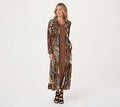 Women's Regular Duster & Maxidress Set, Size X-Small, Wild Cat/Brown K54070