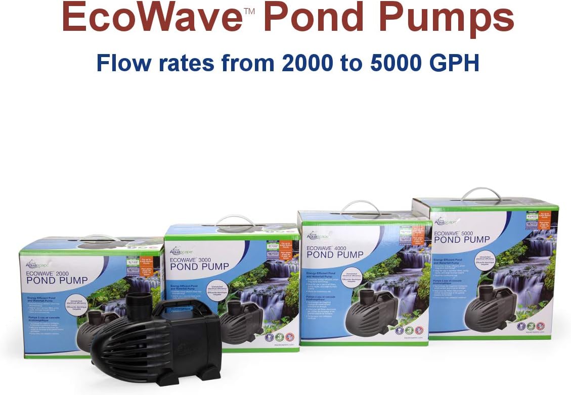 Black 2000 GPH Pond and Waterfall Pump A8146