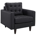 Black Leather Armchair H7859