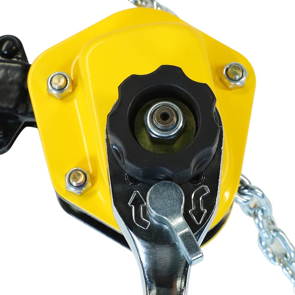 550LBS Manual Lever Chain Hoist 5 Feet Lift G80 Chain with Hook Pack of 2 Q96641