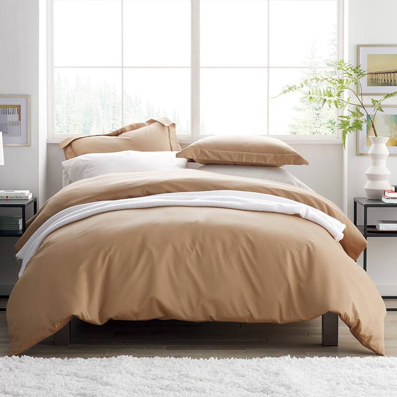 Ivory Queen Supima Cotton Sateen Duvet Cover M202651