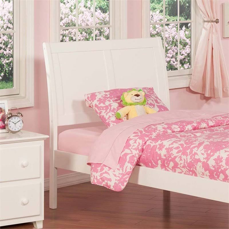 Twin Sleigh Headboard in White W434