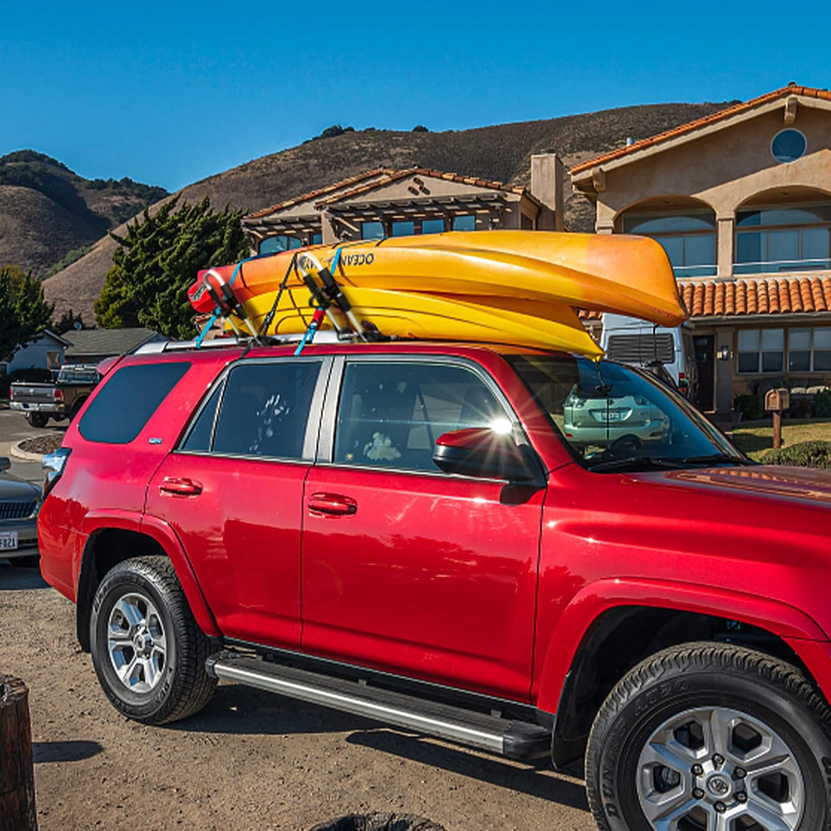 Foldable J-Bar Kayak Roof Rack 4-in-1 Carrier U825519