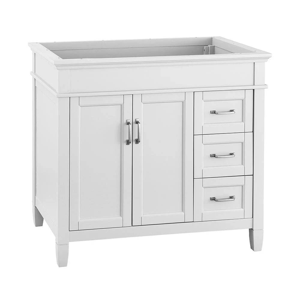 White Vanity Cabinet B653