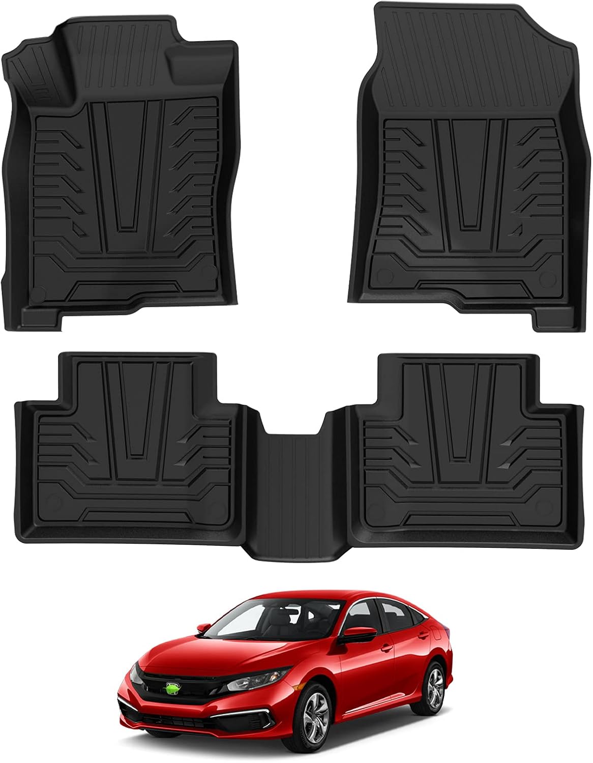 TPE Non-Slip Car Floor Mats Full Set V676380