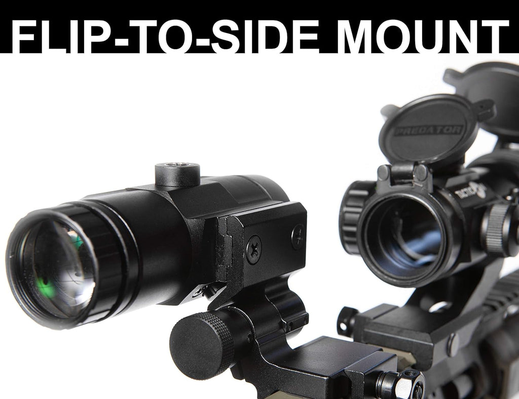 3X Red Dot Magnifier with Flip to Side Mount N58298