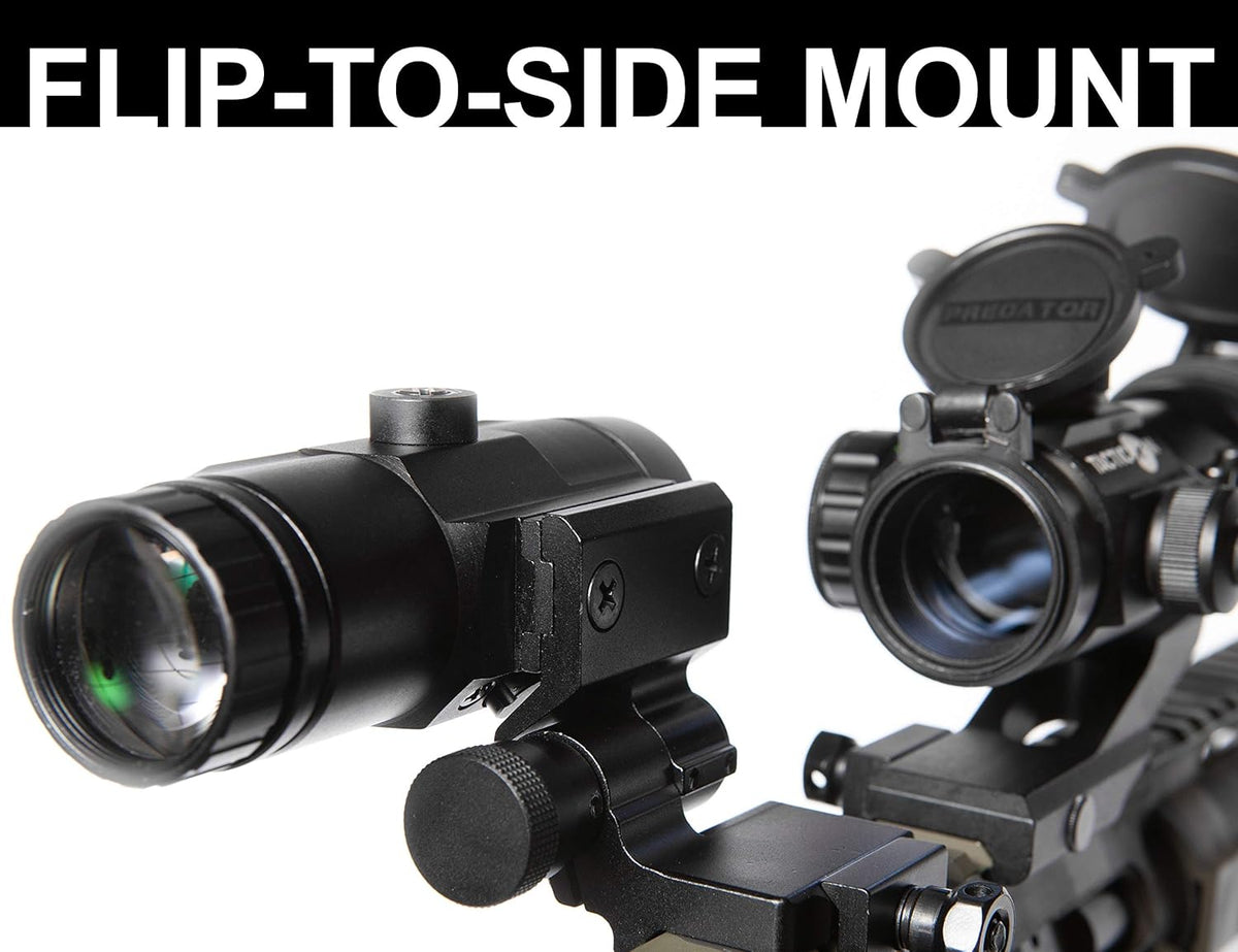 3X Red Dot Magnifier with Flip to Side Mount N58298