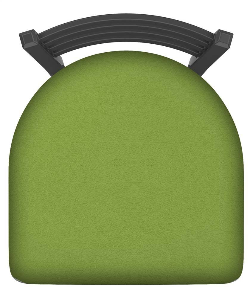 36x22 Swivel Bar Stool with Pewter Finish and Kiwi Green Seat K6337