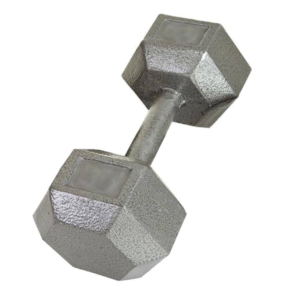 Gray Cast Iron Hex Dumbbell 70 lb P78120
