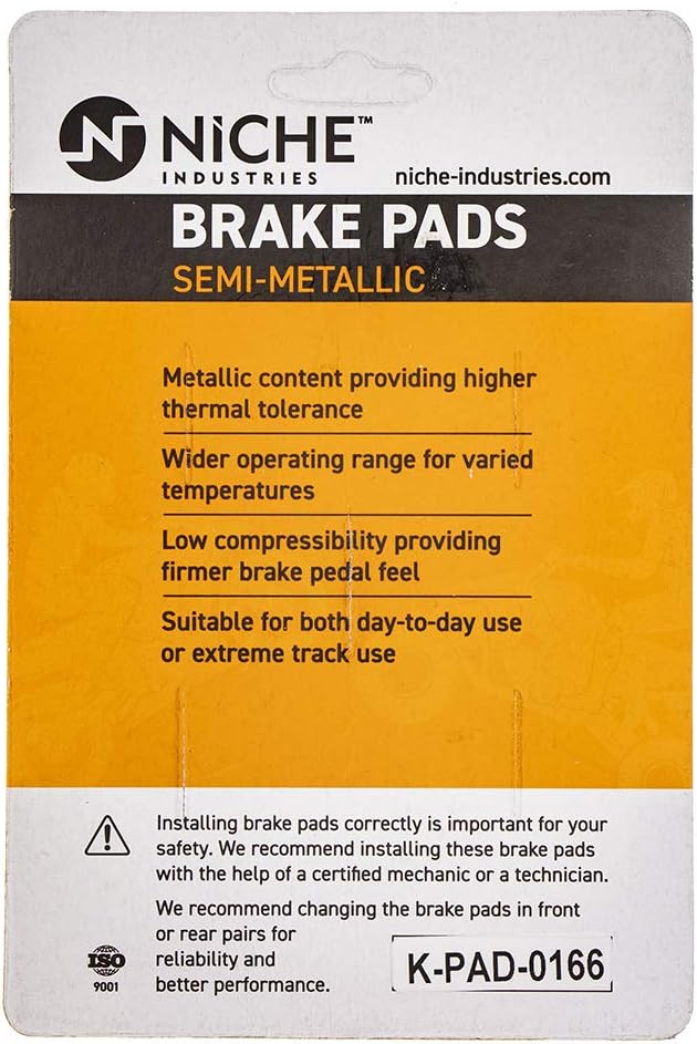 Brake Pad Set Semi-Metallic Pack of 2 J190007