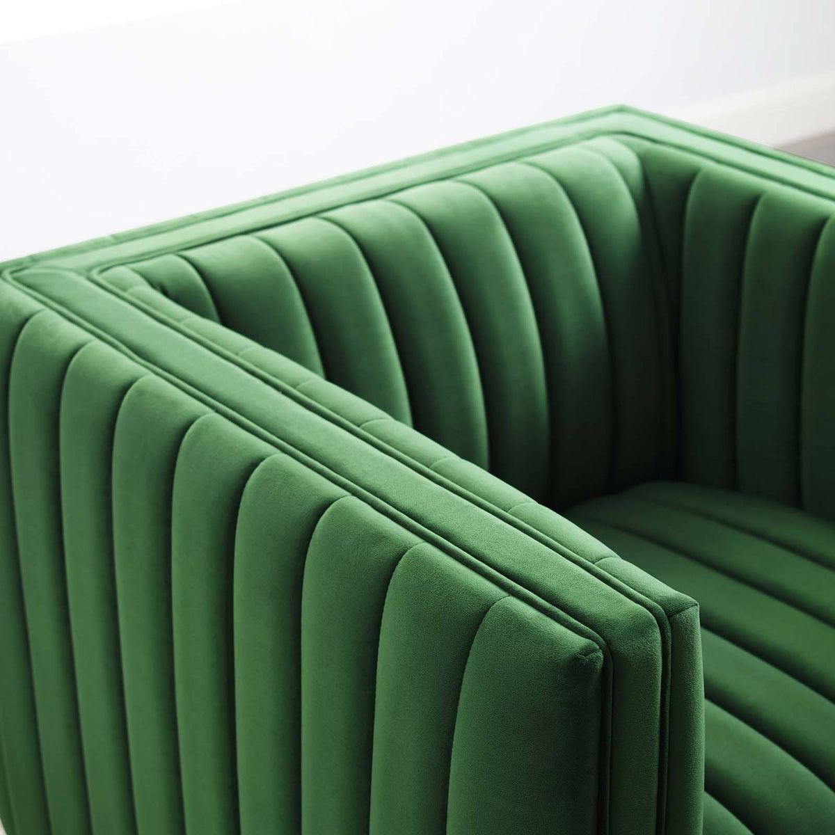 Emerald Performance Velvet Accent Armchair P67177