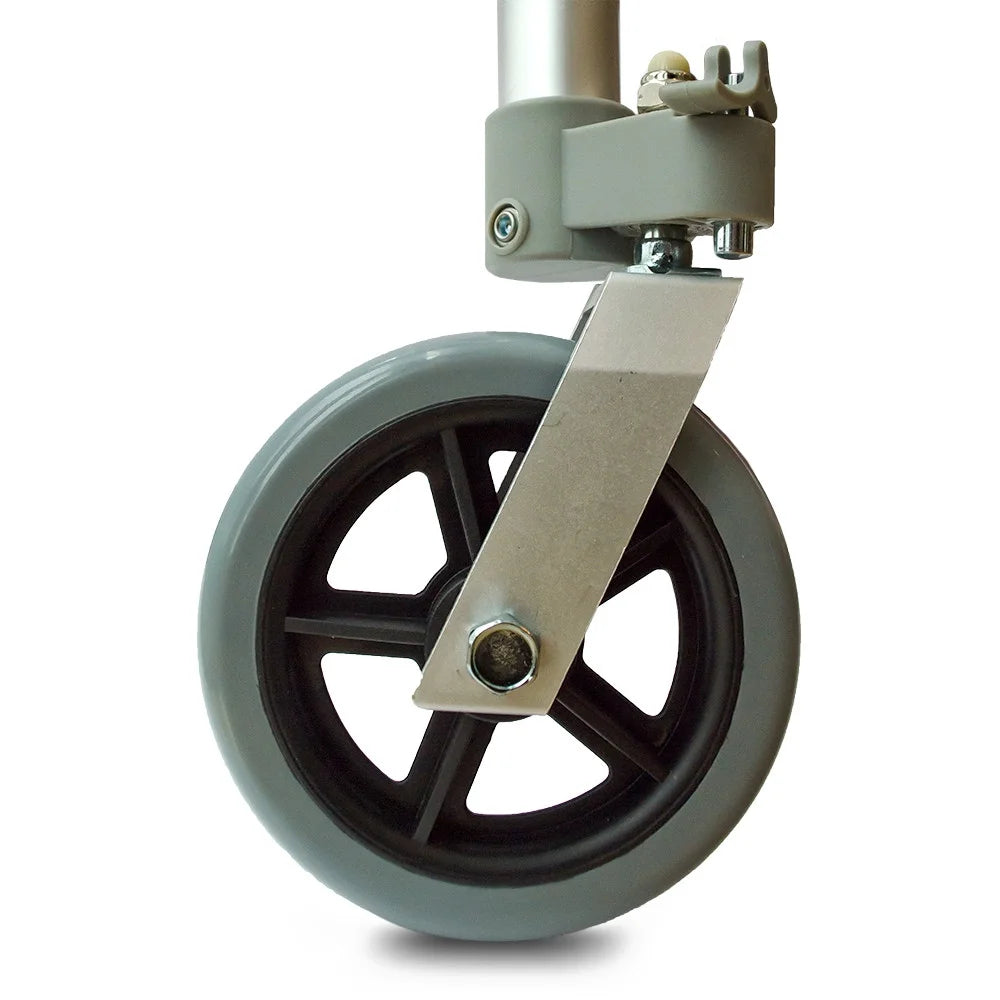 Swivel/Lock Walker 5" Front Wheels Kit with Universal FlexFit Ski Glides M863