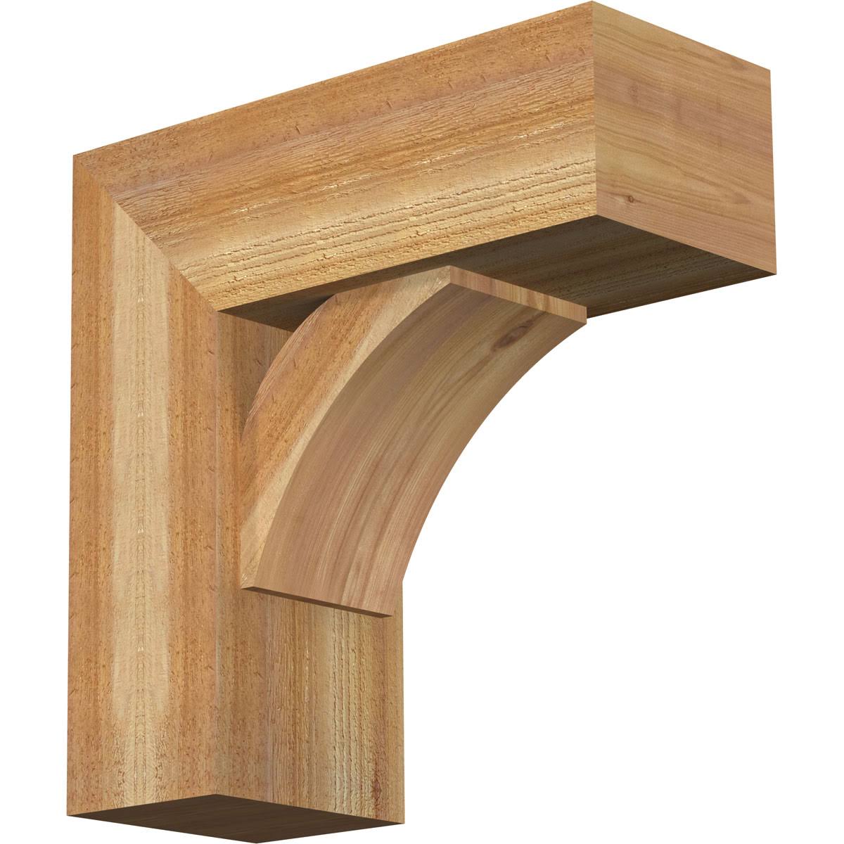 Rough Sawn Cedar Bracket with Offset Brace M7774