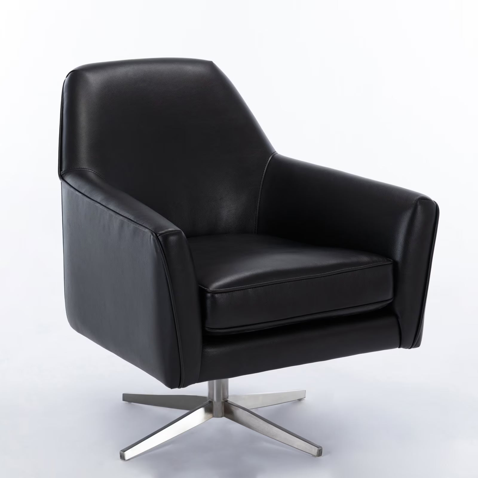 Leather Swivel Armchair C6346