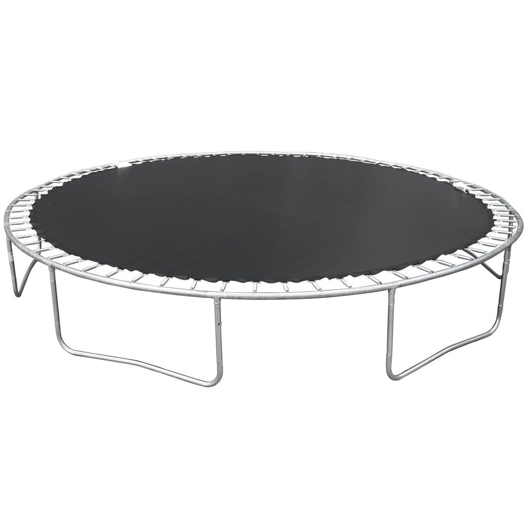 14 FT Trampoline Set with Safety Enclosure Net, Basketball Backboard and Ladder R1539