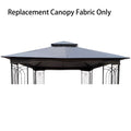 Gray Patio Gazebo Replacement Canopy Top Q7844