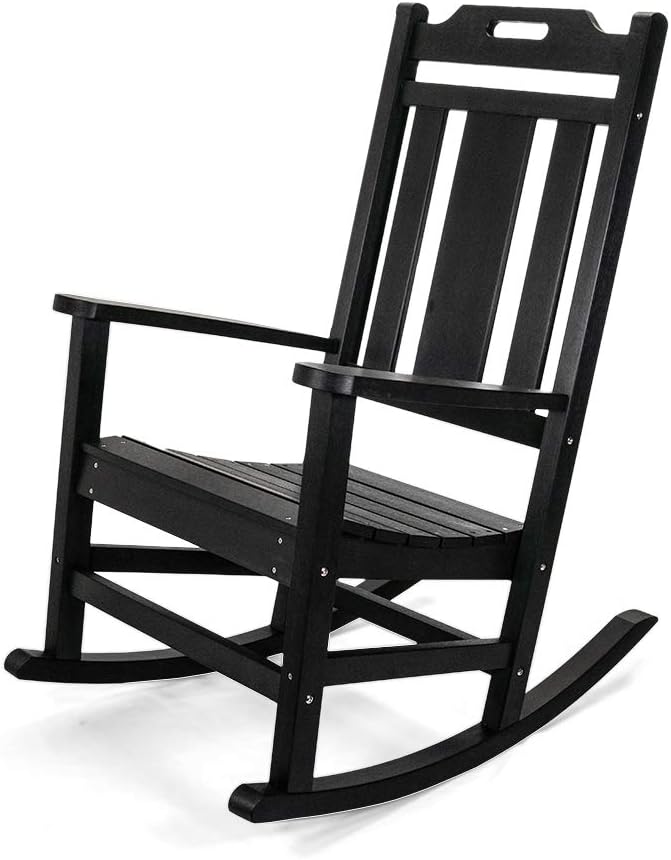 Brown PolyTEAK Plastic Rocking Chair P7855