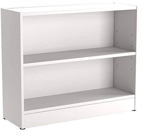 White 2 Shelf Bookcase Set of 2 C261248