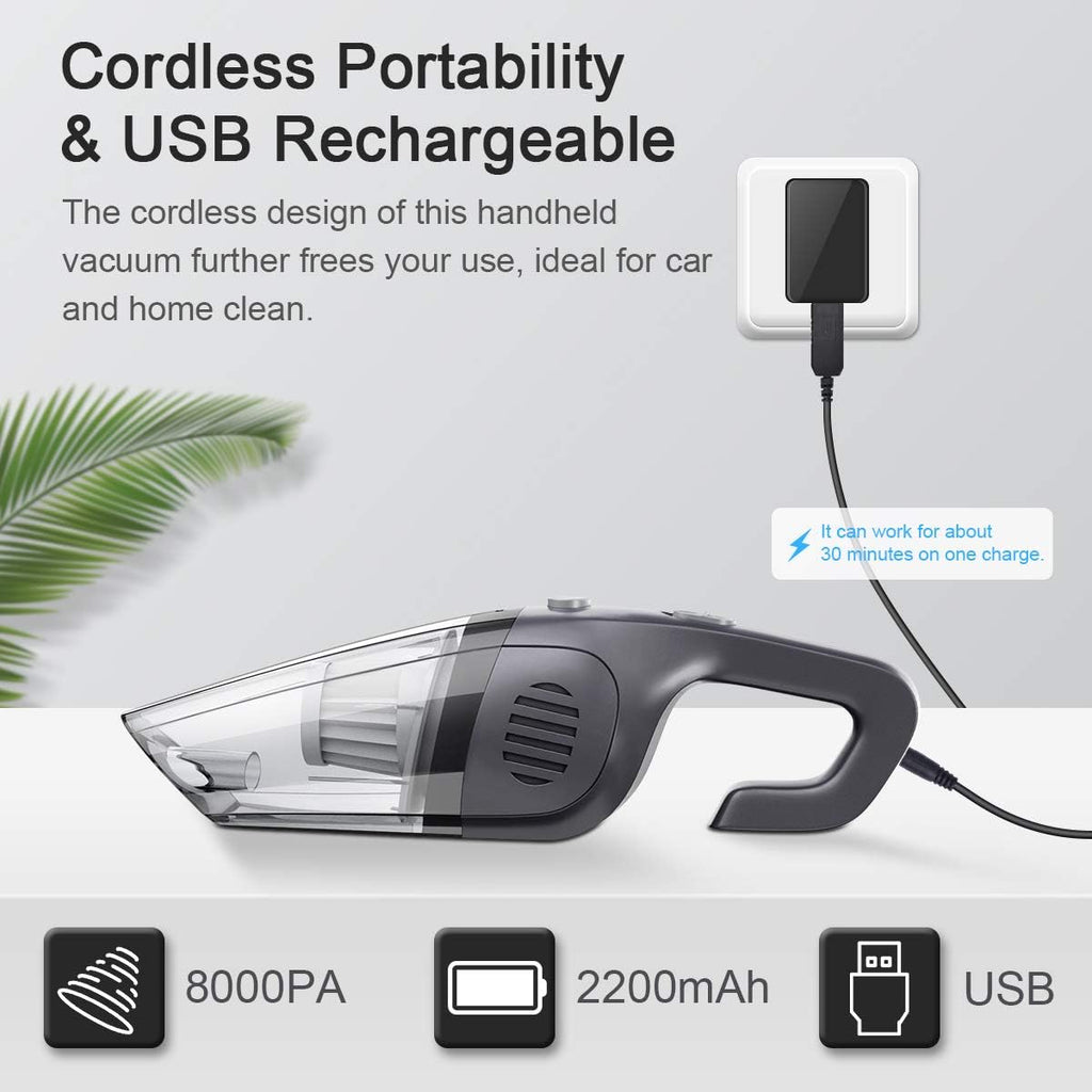 Cordless Rechargeable Handheld Vacuum Y49905