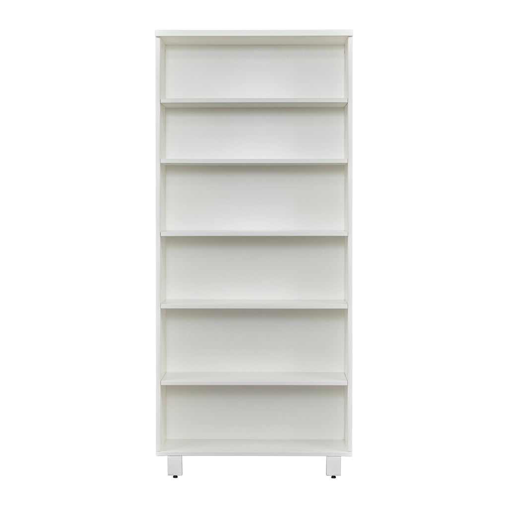 Contemporary Bookcase with 6 Shelves in Gray E7079