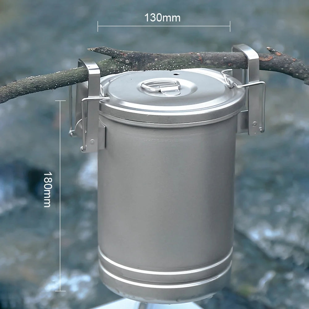 Stainless Steel Pot Portable Camping Cookware P990