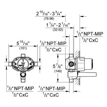 Pressure Balance Rough-In Valve G863288