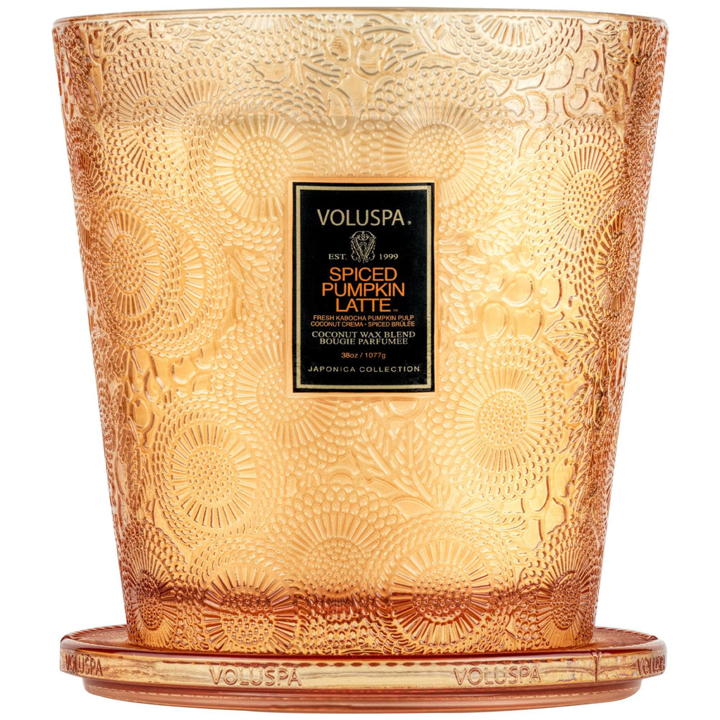 Spiced Pumpkin Latte 3 Wick Hearth Candle U48537