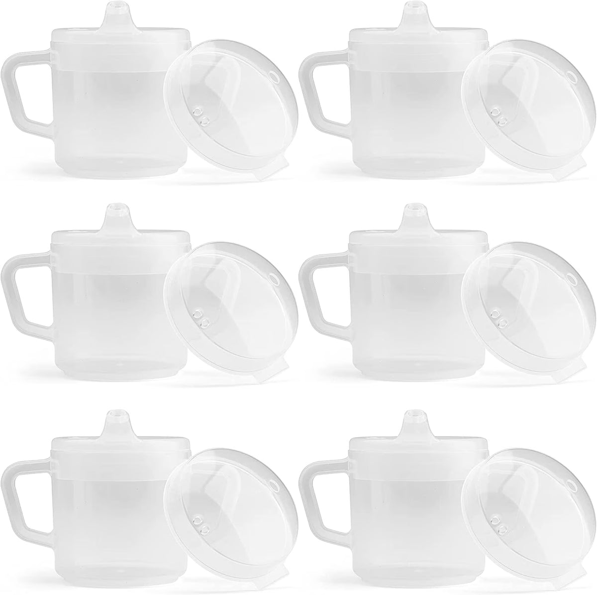 Clear 6 Pack Adult Sippy Cup T607769