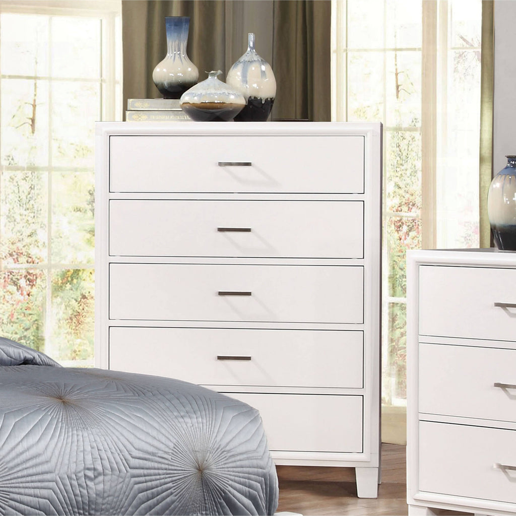 White 5-Drawer Chest L5718