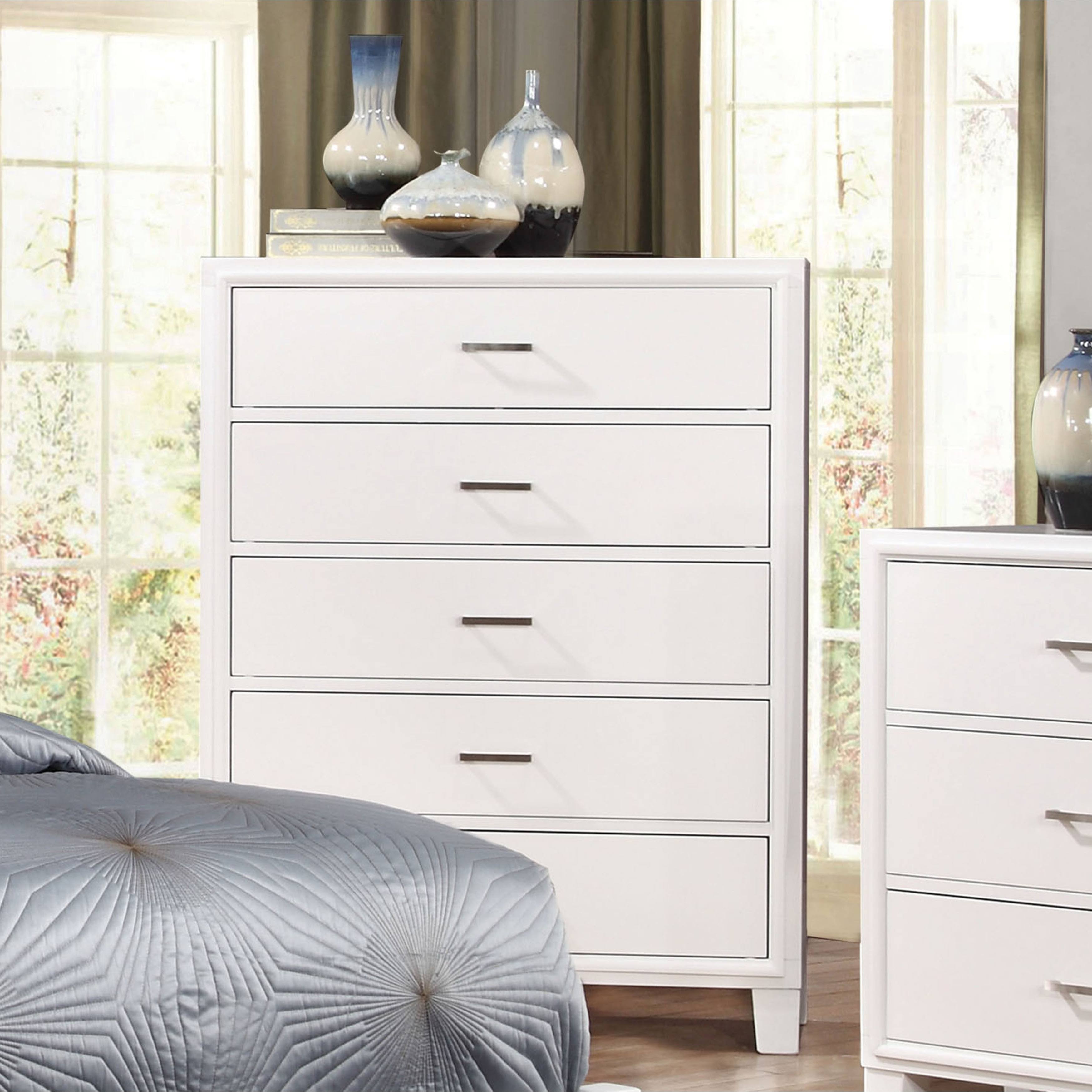White 5-Drawer Chest L5718