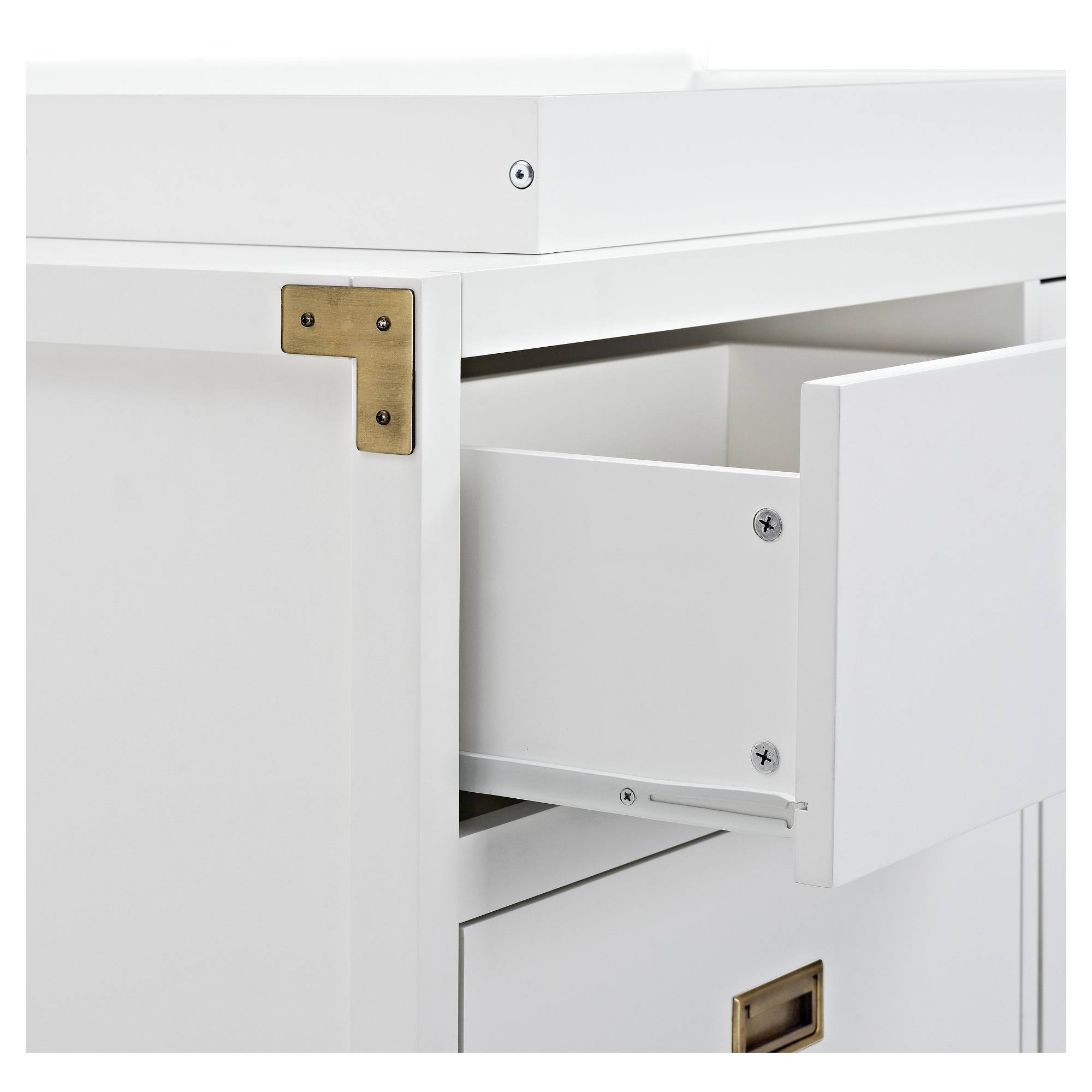 White Campaign Dresser H1242