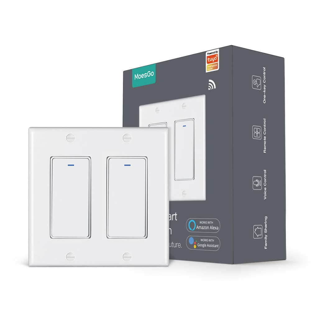 3 Gang White WiFi Smart Light Switch Pack of 2 N154
