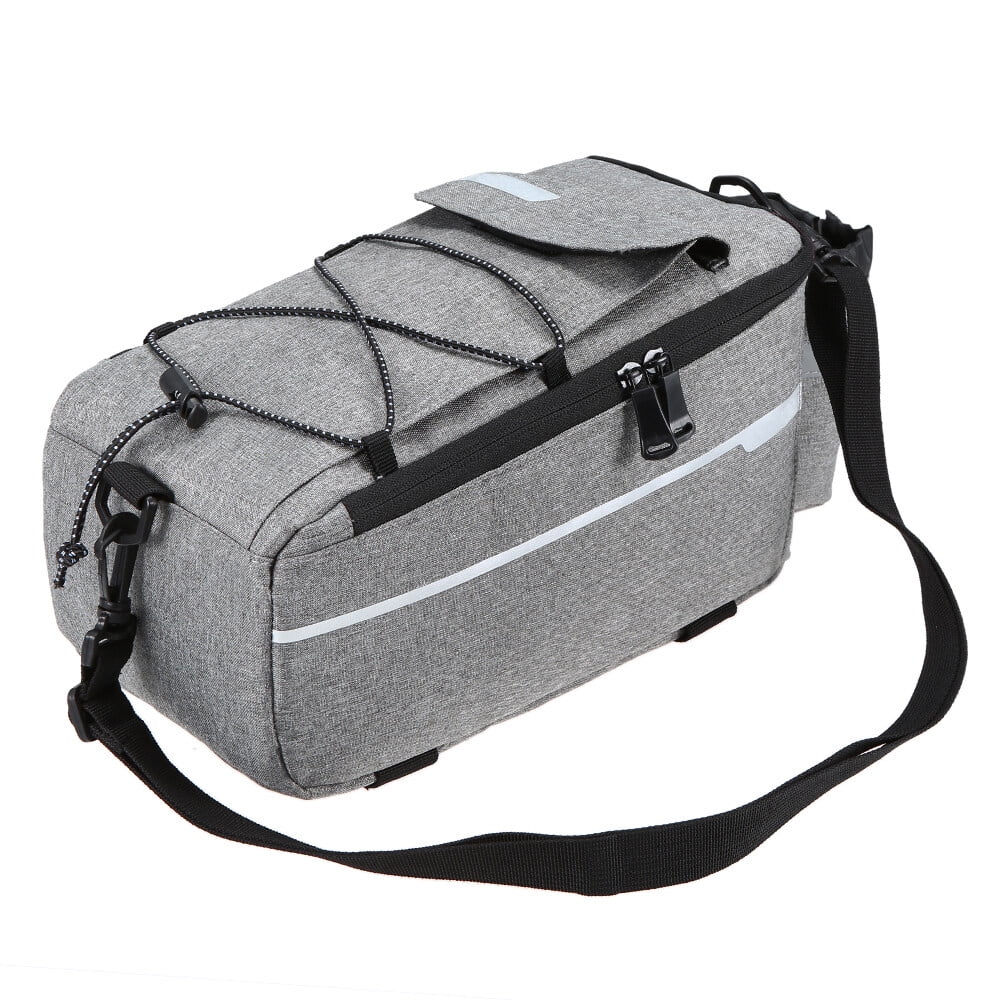 Insulated Trunk Cooler Bag Cycling Bicycle Rear Rack Storage Luggage Bag Reflective MTB Bike Pannier Bag Shoulder Bag I206
