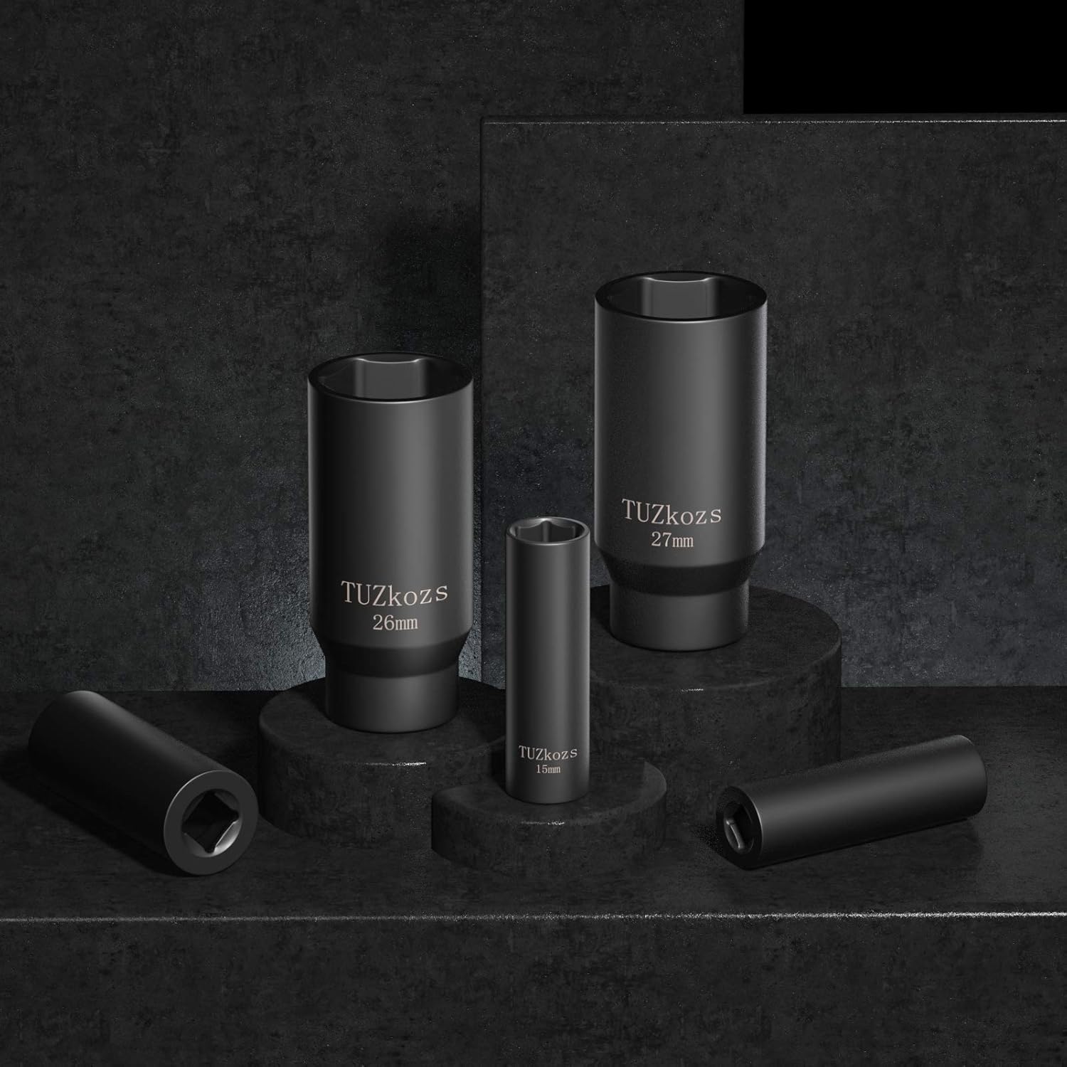 1/2 43 Piece Metric Impact Socket Set with Storage Case Q773634