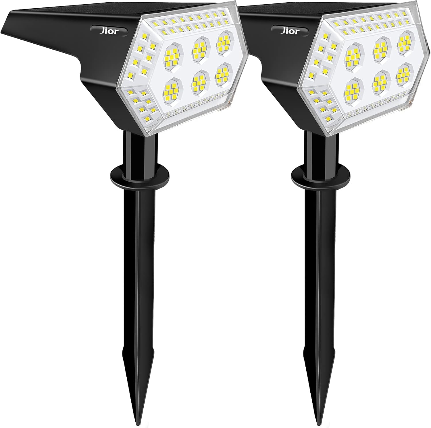 4 Pack 108 LED Solar Landscape Spotlights Warm White D623