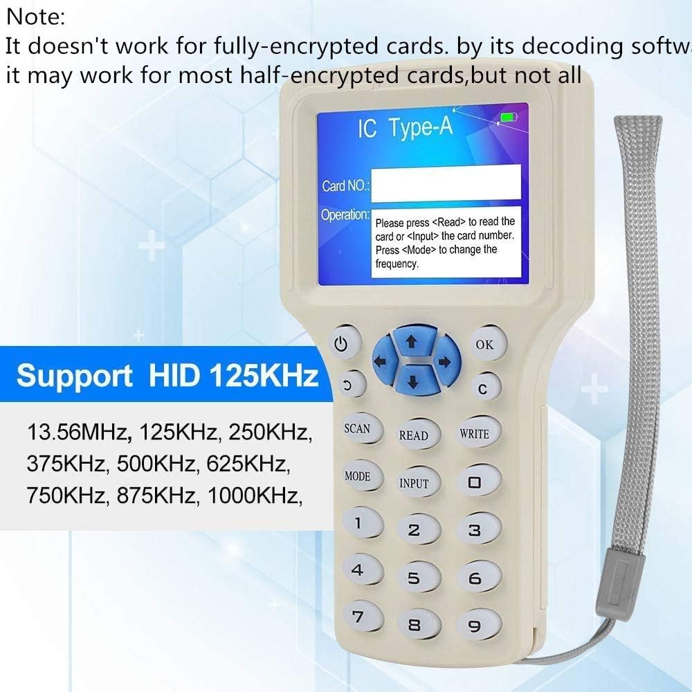 10pcs ID 125khz Cards + 10pcs ID 125kh Keyfobs + 10pcs 13.56mhz IC Key + 1 USB NFC RFID Card Copier Reader Writer Duplicator S816