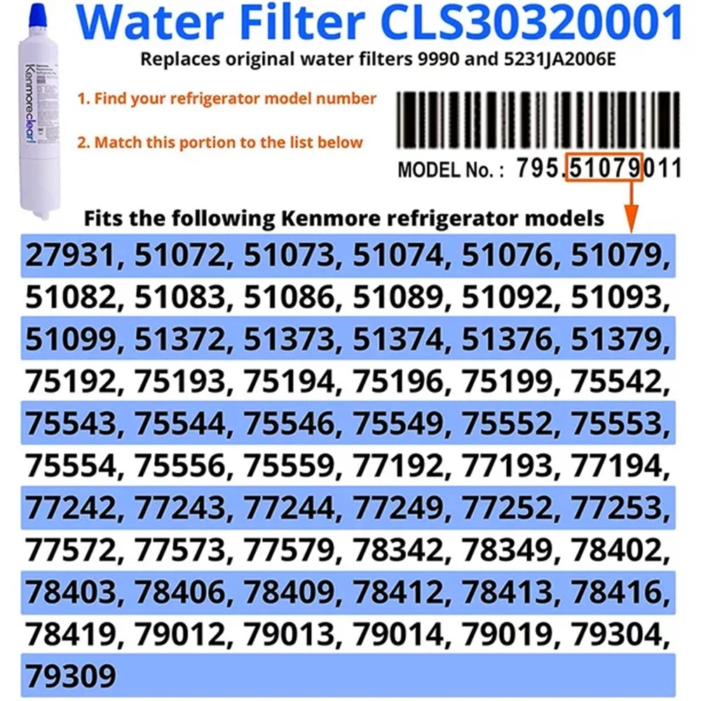 3 Pack Refrigerator Water Filter B337