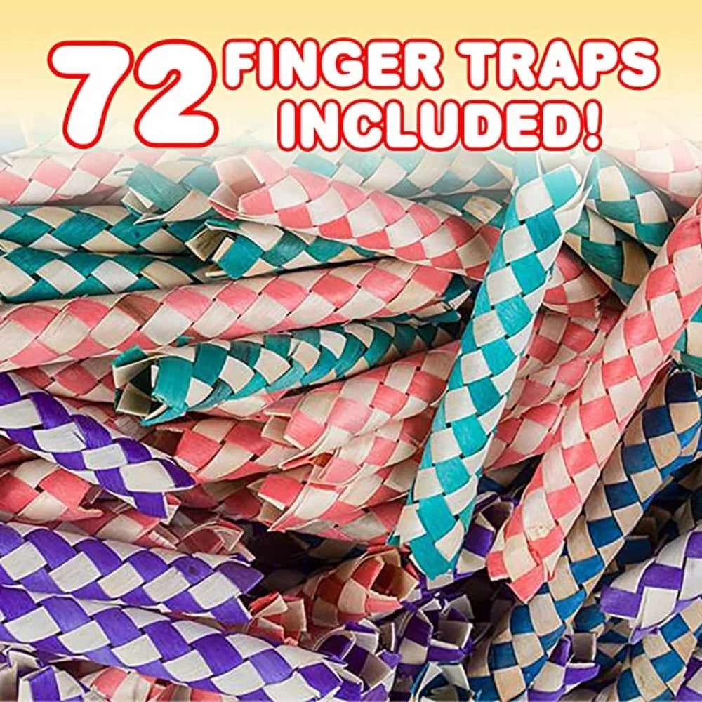 Bulk Pack of 72 Bamboo Finger Traps Q185