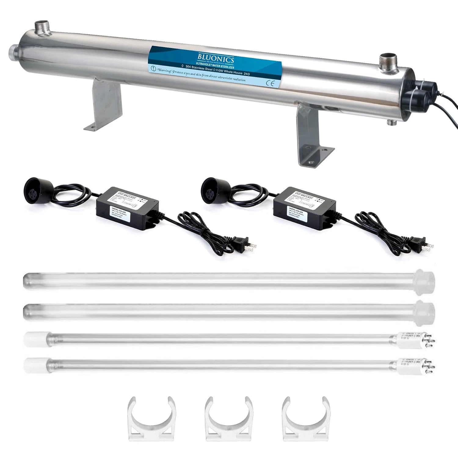 110W UV Ultraviolet Water Filter Purifier System with NPT 1" Ports S22010