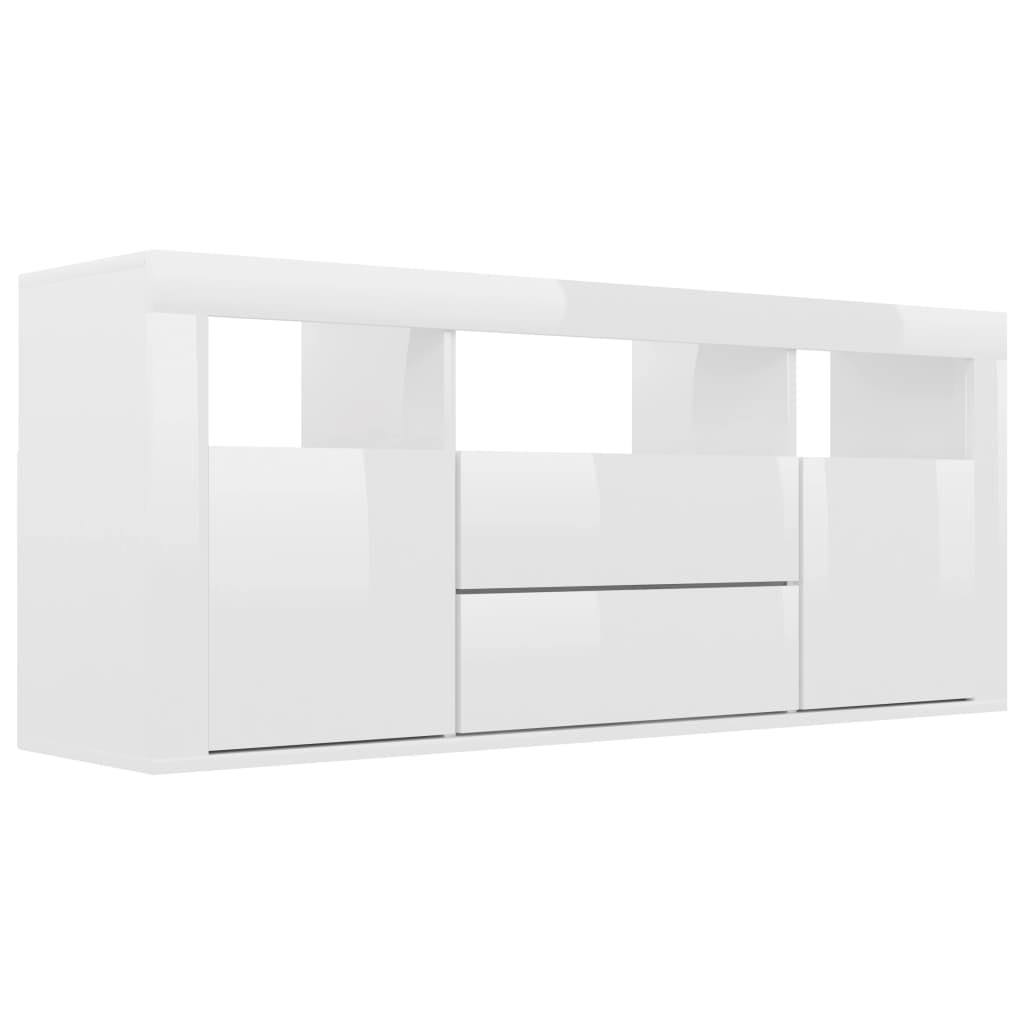 High Gloss White TV Cabinet Chipboard K865125