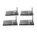 Black 4 Station Wireless Intercom System H4320