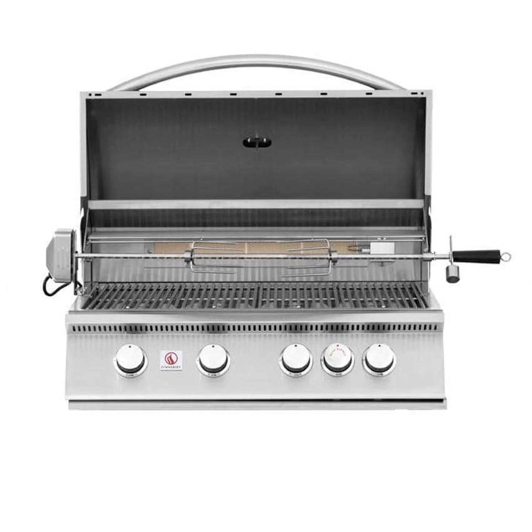 32-Inch 4-Burner Built-In Propane Gas Grill With Rear Infrared Burner W9409