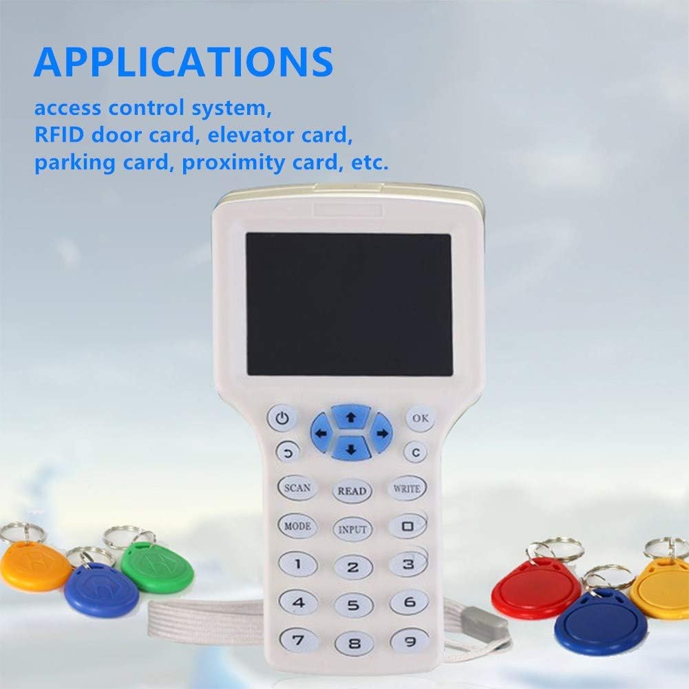 10pcs ID 125khz Cards + 10pcs ID 125kh Keyfobs + 10pcs 13.56mhz IC Key + 1 USB NFC RFID Card Copier Reader Writer Duplicator S816