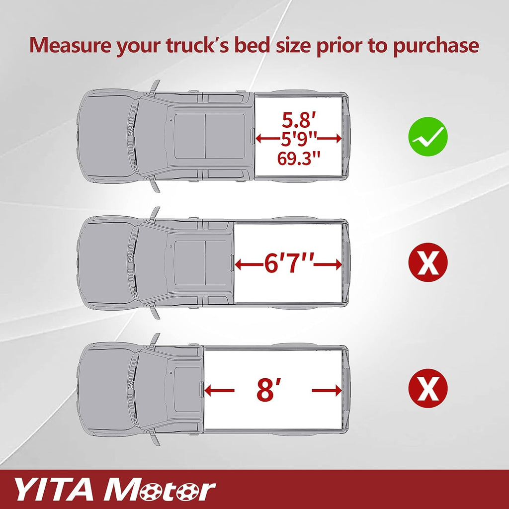 Soft Tri Fold Truck Bed Tonneau Cover A4086