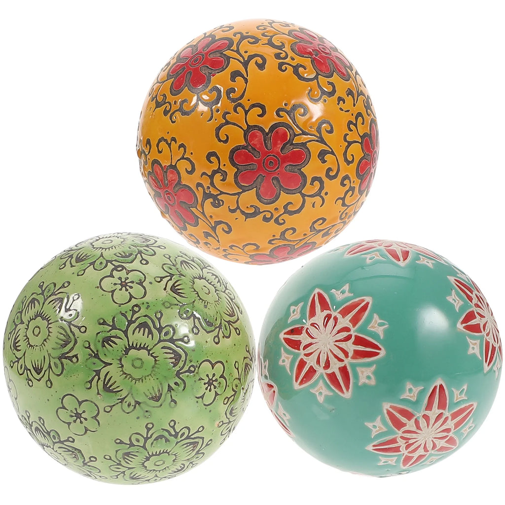Blue Mosaic Ceramic Decorative Orbs U905