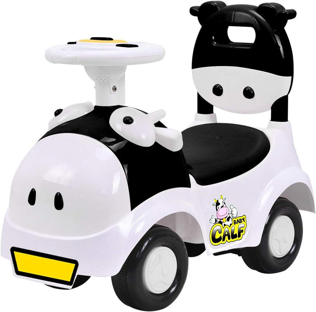 3-in-1 Baby Walker Ride On Toy Sliding Car Pushing Cart with Sound - Black/White Pack of 2 H96582