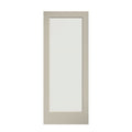 80" x 32" 1-Lite French Clear Glass White Solid Wood Core Door E3957