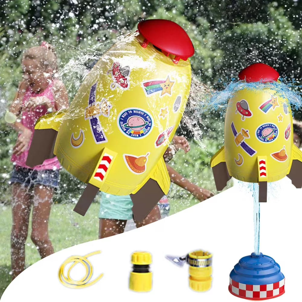 Yellow Rocket Sprinkler Water Toys 3Pcs J5835