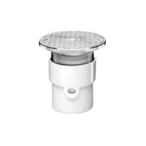 PVC Pipe Base Cleanout with 6-Inch Cover, 4-Inch T749693
