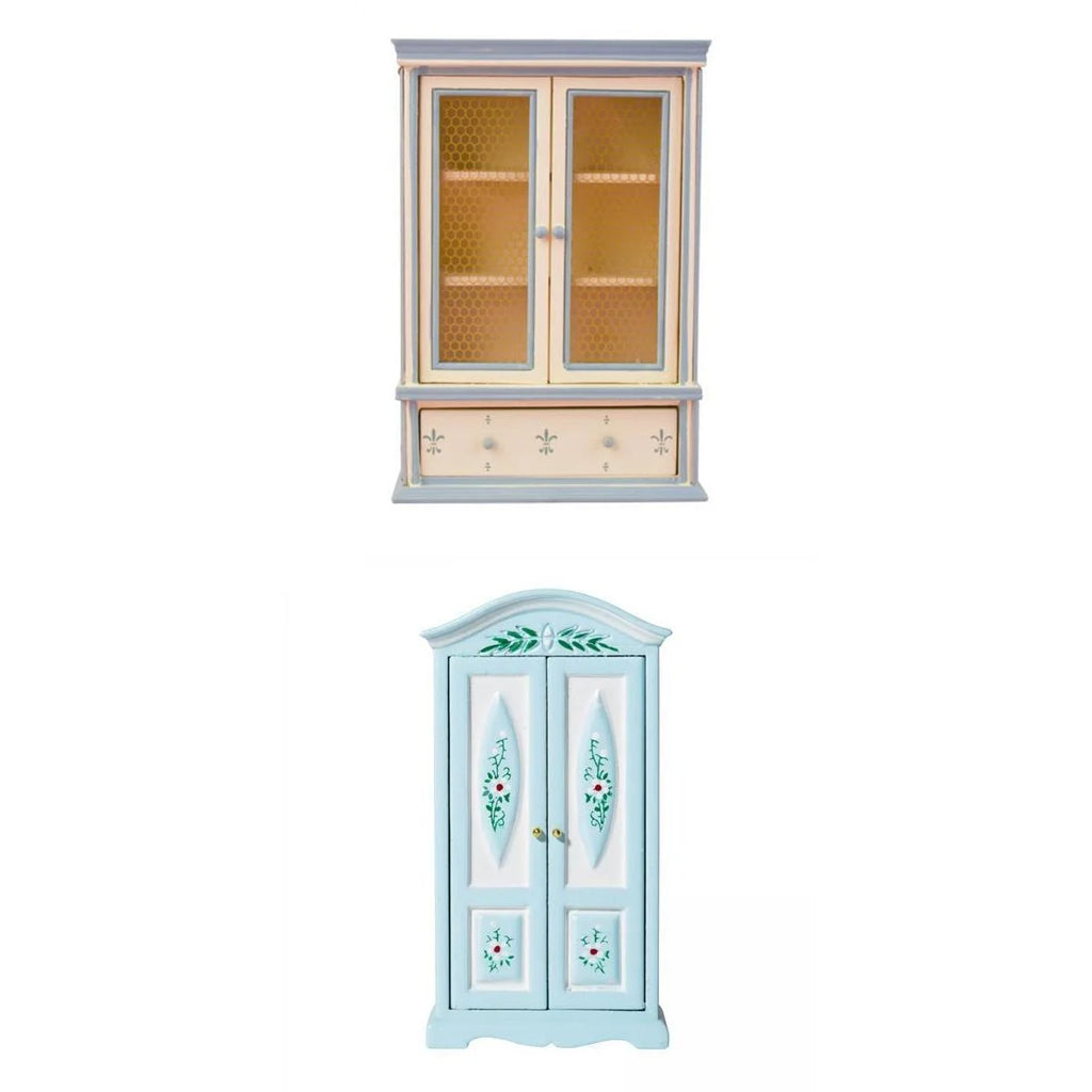 1:12 Dollhouse Cabinet Wardrobe Decoration J203